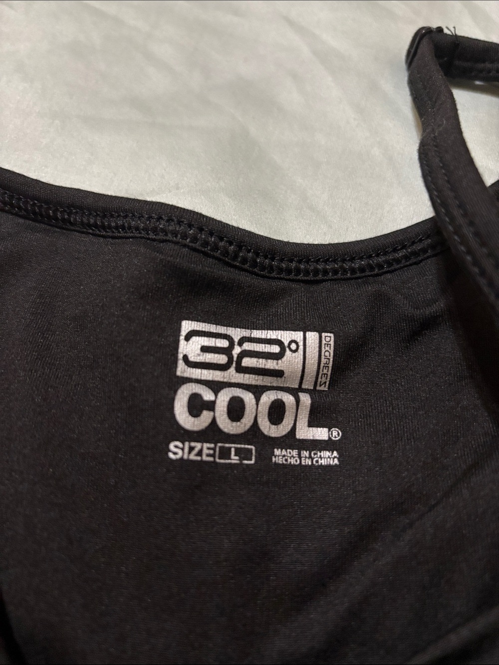 32 Degrees Lilac and Black Cool Tank Camisole - Picture 2 of 5